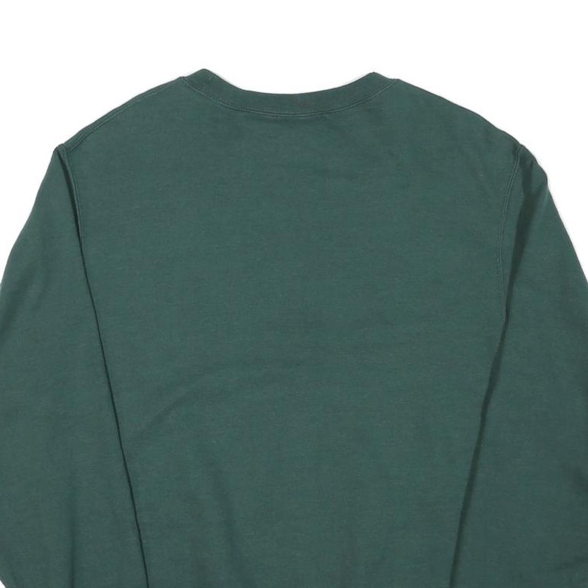 JOES USA Mens Green Crew Neck Sweatshirt M Cotton Blend Casual Pullover