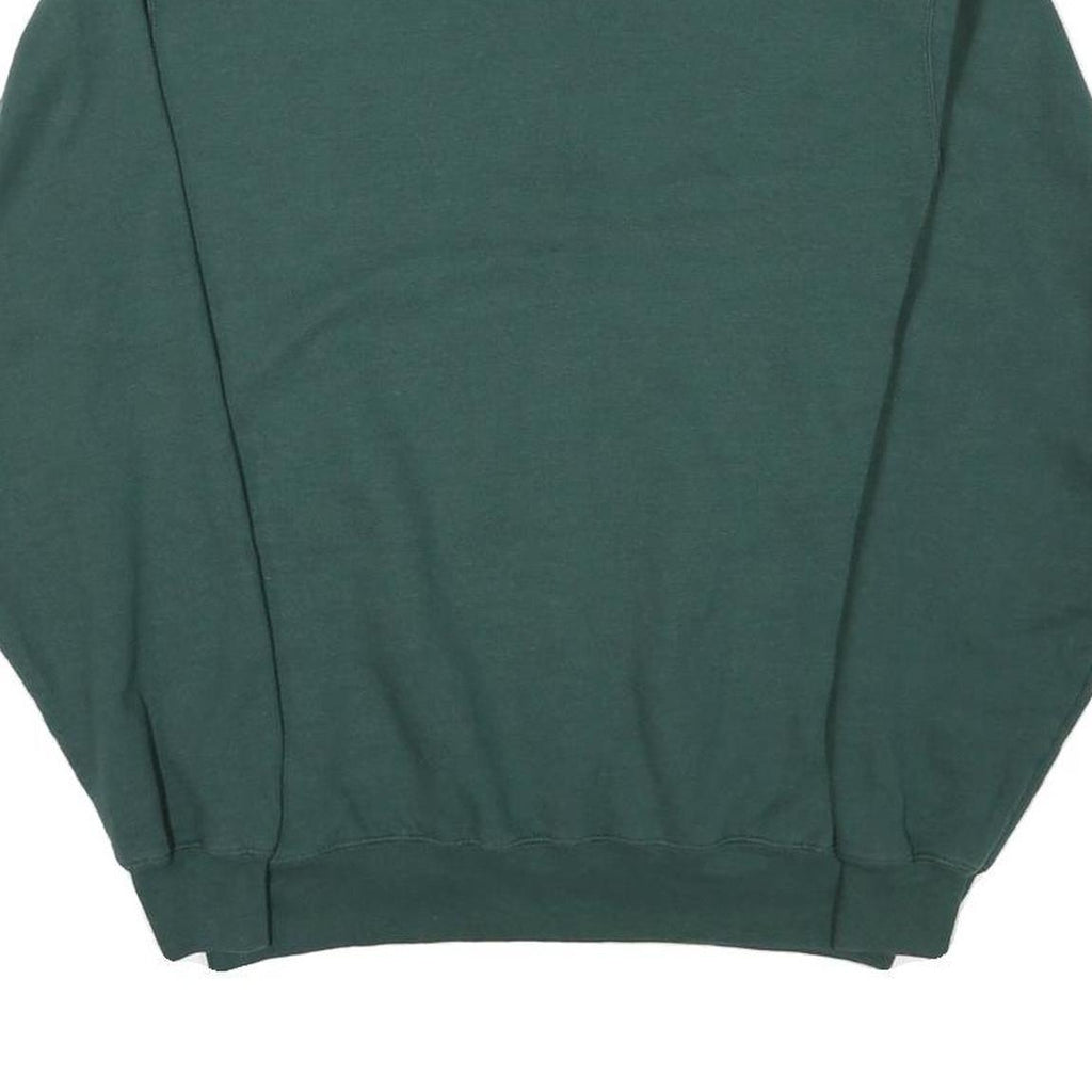 JOES USA Mens Green Crew Neck Sweatshirt M Cotton Blend Casual Pullover
