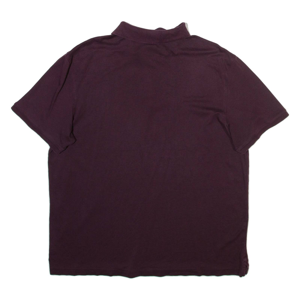 CALVIN KLEIN Mens Polo Shirt Maroon L