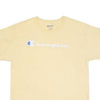 CHAMPION Mens T-Shirt Yellow L