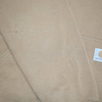 CARHARTT Mens Brown Hoodie M Cotton Blend Pullover Logo Print Workwear