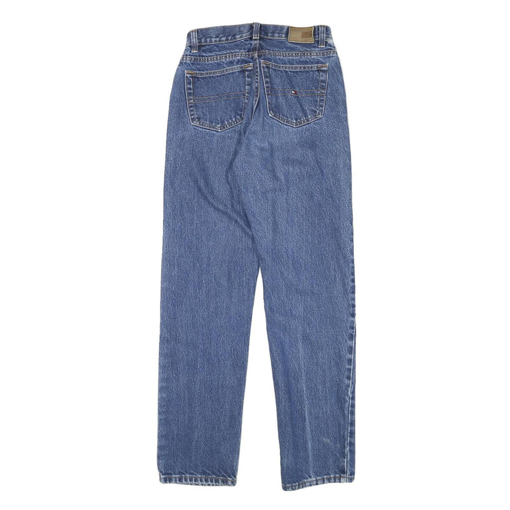 TOMMY HILFIGER Womens Blue Regular Straight Denim Medium W24 L29 Classic Cotton