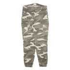 TALLY WEIJL Mens Cotton Blend Regular Camouflage Cargo Trousers W32 L28 Elastic