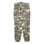 TALLY WEIJL Mens Cotton Blend Regular Camouflage Cargo Trousers W32 L28 Elastic