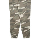TALLY WEIJL Mens Cotton Blend Regular Camouflage Cargo Trousers W32 L28 Elastic