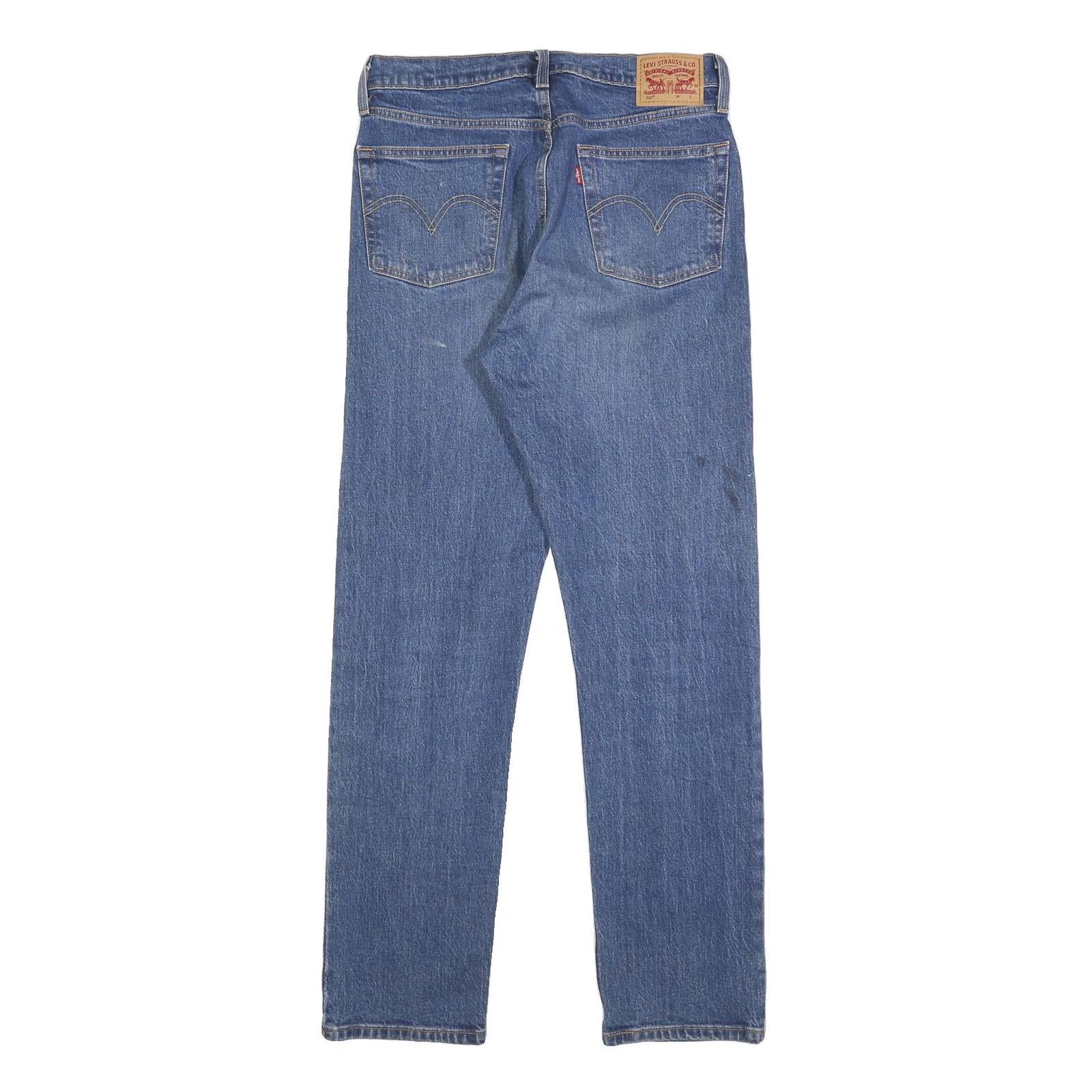 LEVI'S 501 Womens Jeans Blue Regular Straight Denim Medium W28 L30 Button