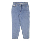 CHOICE Mens Relaxed Light Blue Denim Jeans W30 L26 Classic Cotton Blend Zip