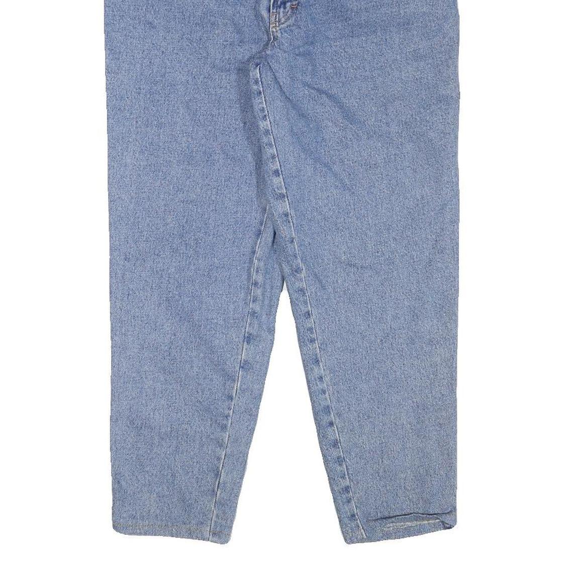 CHOICE Mens Relaxed Light Blue Denim Jeans W30 L26 Classic Cotton Blend Zip