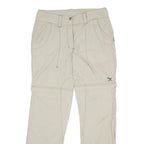 SALEWA Outdoor 2 in 1 Womens Trousers Beige Slim Straight W34 L30