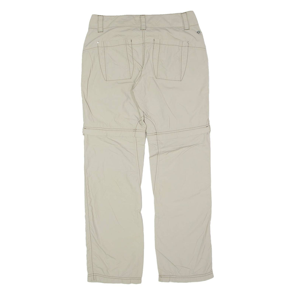 SALEWA Outdoor 2 in 1 Womens Trousers Beige Slim Straight W34 L30