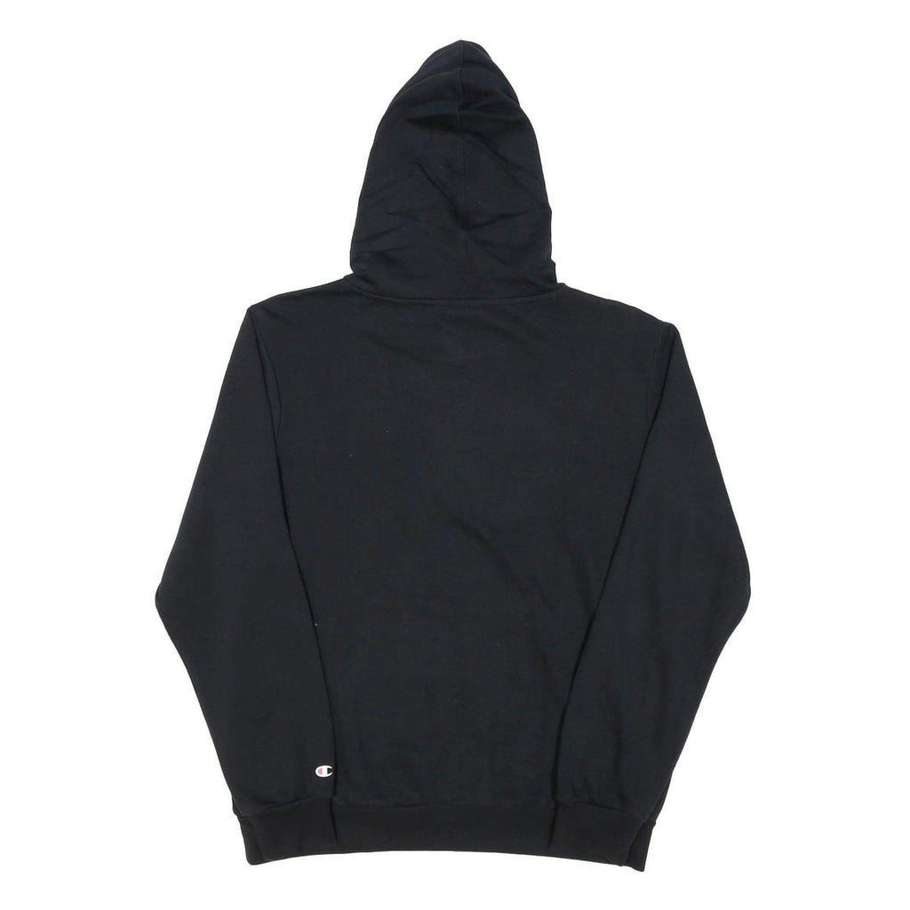 CHAMPION Boys Black Authentic Hoodie 15Y Cotton Blend Pullover