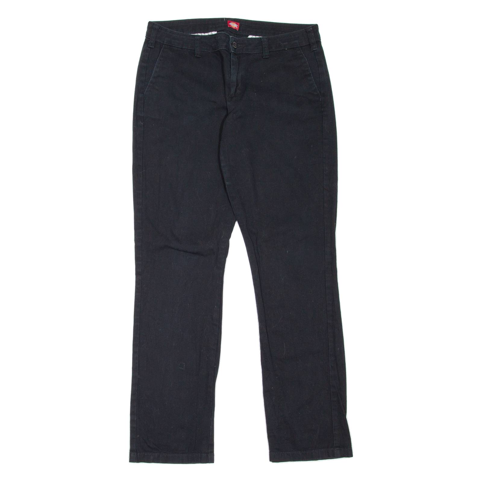 DICKIES Workwear Womens Trousers Black Slim Straight W30 L30