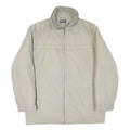 LOTTO Mens Beige Polyester Blend Zip Jacket XL Plain Lightweight Sports