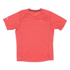 NIKE Mens Red Graphic T-Shirt S Short Sleeve Crew Neck Athletic Polyester