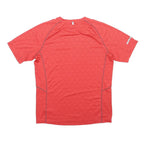 NIKE Mens Red Graphic T-Shirt S Short Sleeve Crew Neck Athletic Polyester