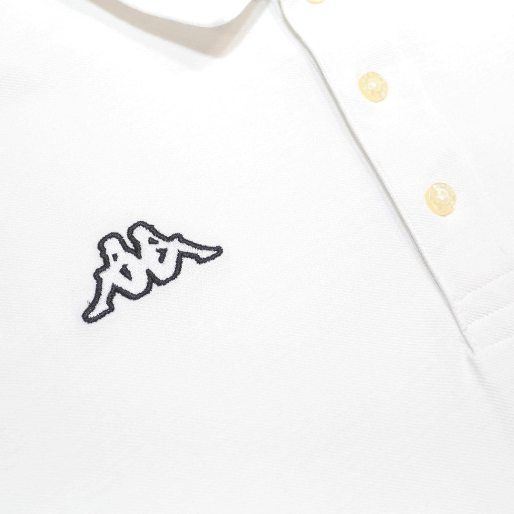 KAPPA Mens White Cotton Short Sleeve Plain 2XL Polo Shirt Classic Fit Casual