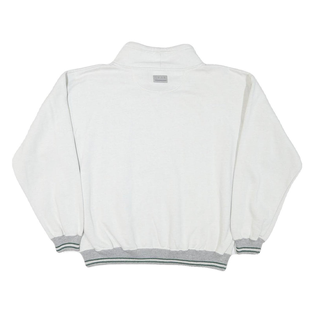 GEAR Mens White Grand Teton National Park Crew Neck M Cotton Sweatshirt