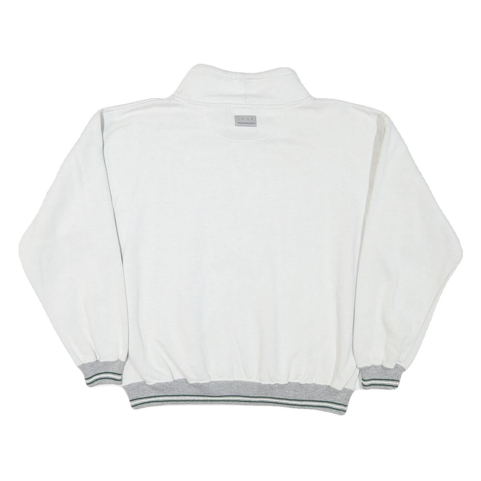 GEAR Mens White Grand Teton National Park Crew Neck M Cotton Sweatshirt