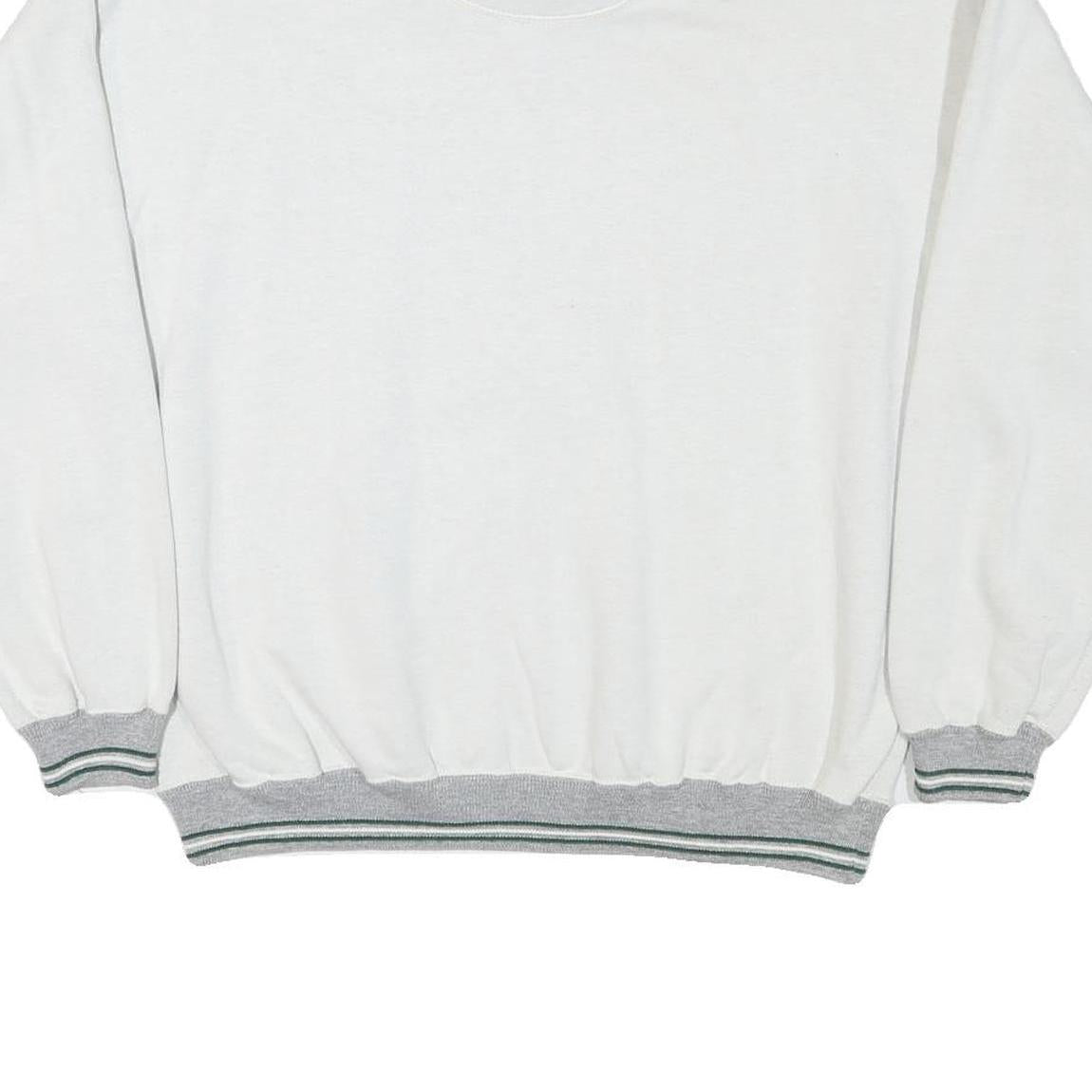 GEAR Mens White Grand Teton National Park Crew Neck M Cotton Sweatshirt