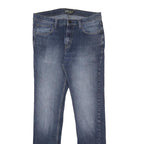 LEE Mens Jeans Blue Slim Skinny Denim Medium W32 L33 Classic Fit Zip Closure