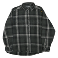 WOLVERINE Mens Black & Grey Shirt XL Cotton Blend Button-Down Plaid Casual