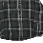 WOLVERINE Mens Black & Grey Shirt XL Cotton Blend Button-Down Plaid Casual