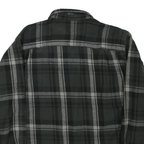 WOLVERINE Mens Black & Grey Shirt XL Cotton Blend Button-Down Plaid Casual
