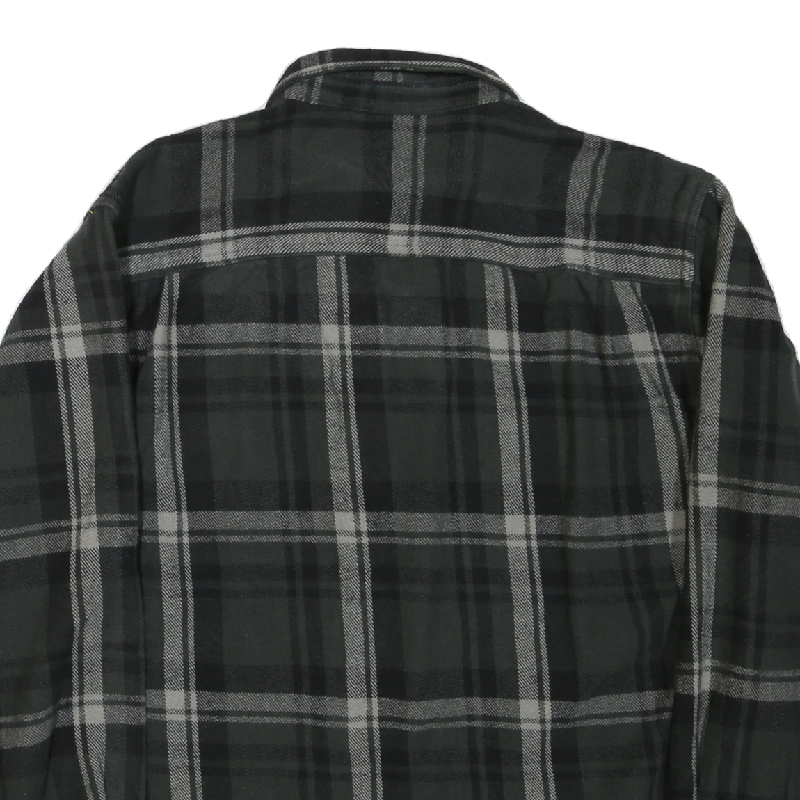 WOLVERINE Mens Black & Grey Shirt XL Cotton Blend Button-Down Plaid Casual