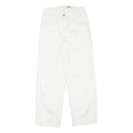 CARHARTT Womens White Relaxed Straight Cotton Blend Trousers W26 L26 Workwear