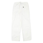 CARHARTT Womens White Relaxed Straight Cotton Blend Trousers W26 L26 Workwear