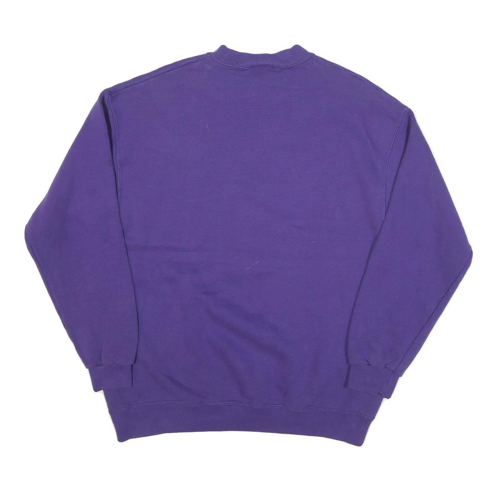DISNEY Mens Purple Minnie Mouse Crew Neck L Sweatshirt Disneyland Magic