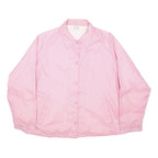 BLAIR Womens Pink Button Jacket XL Polyester Blend Plain Lightweight Casual