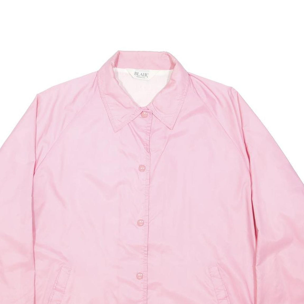 BLAIR Womens Pink Button Jacket XL Polyester Blend Plain Lightweight Casual