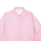 BLAIR Womens Pink Button Jacket XL Polyester Blend Plain Lightweight Casual