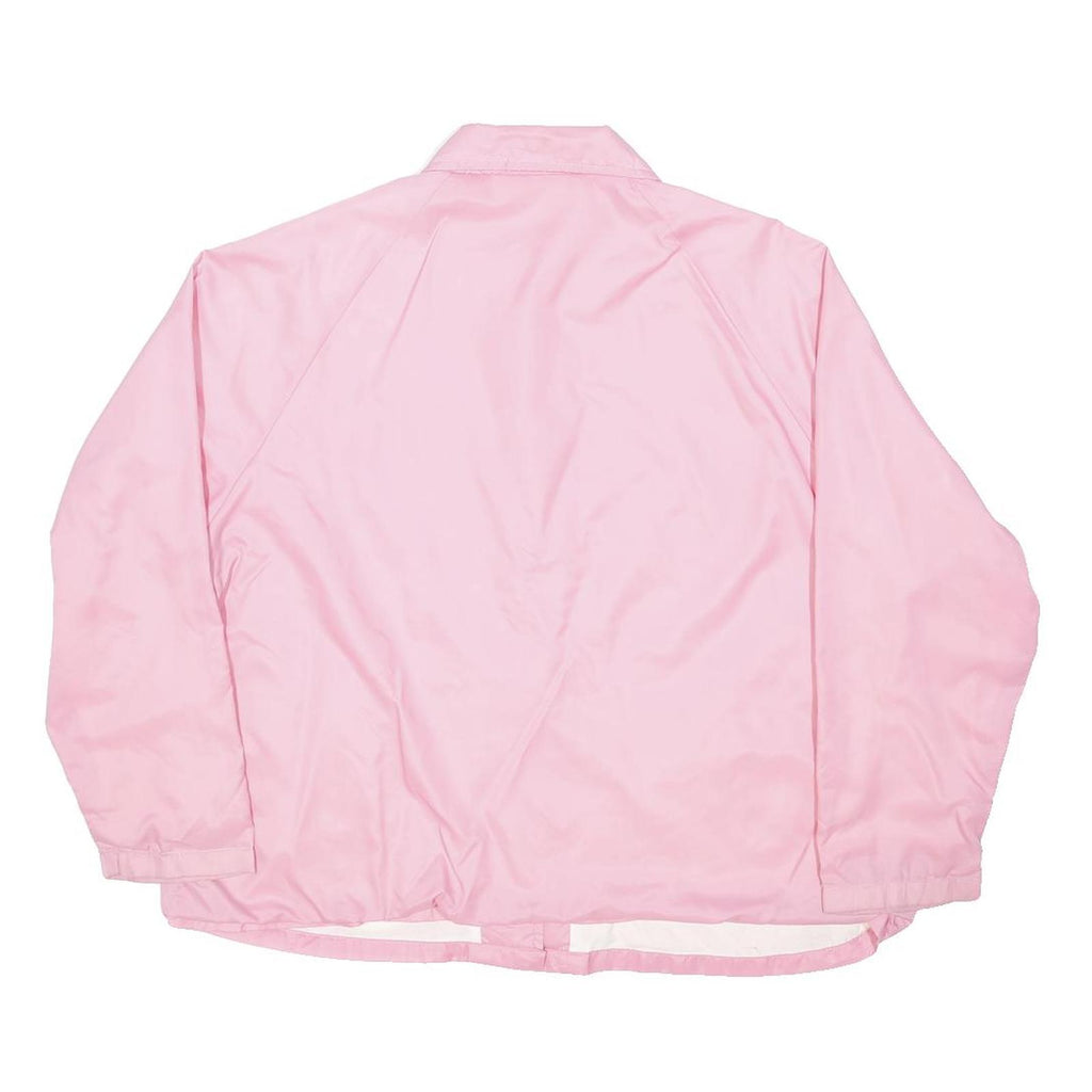 BLAIR Womens Pink Button Jacket XL Polyester Blend Plain Lightweight Casual