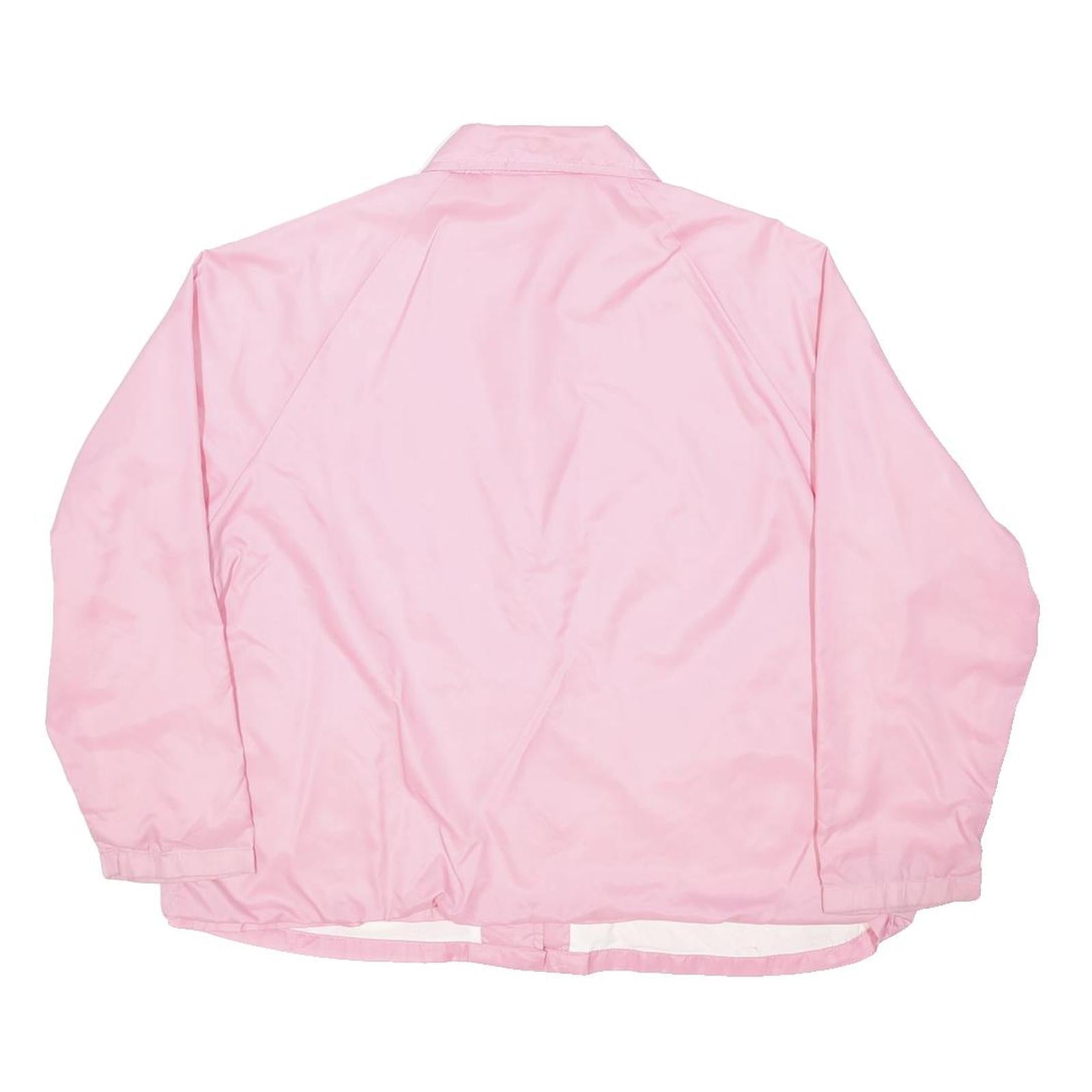 BLAIR Womens Pink Button Jacket XL Polyester Blend Plain Lightweight Casual