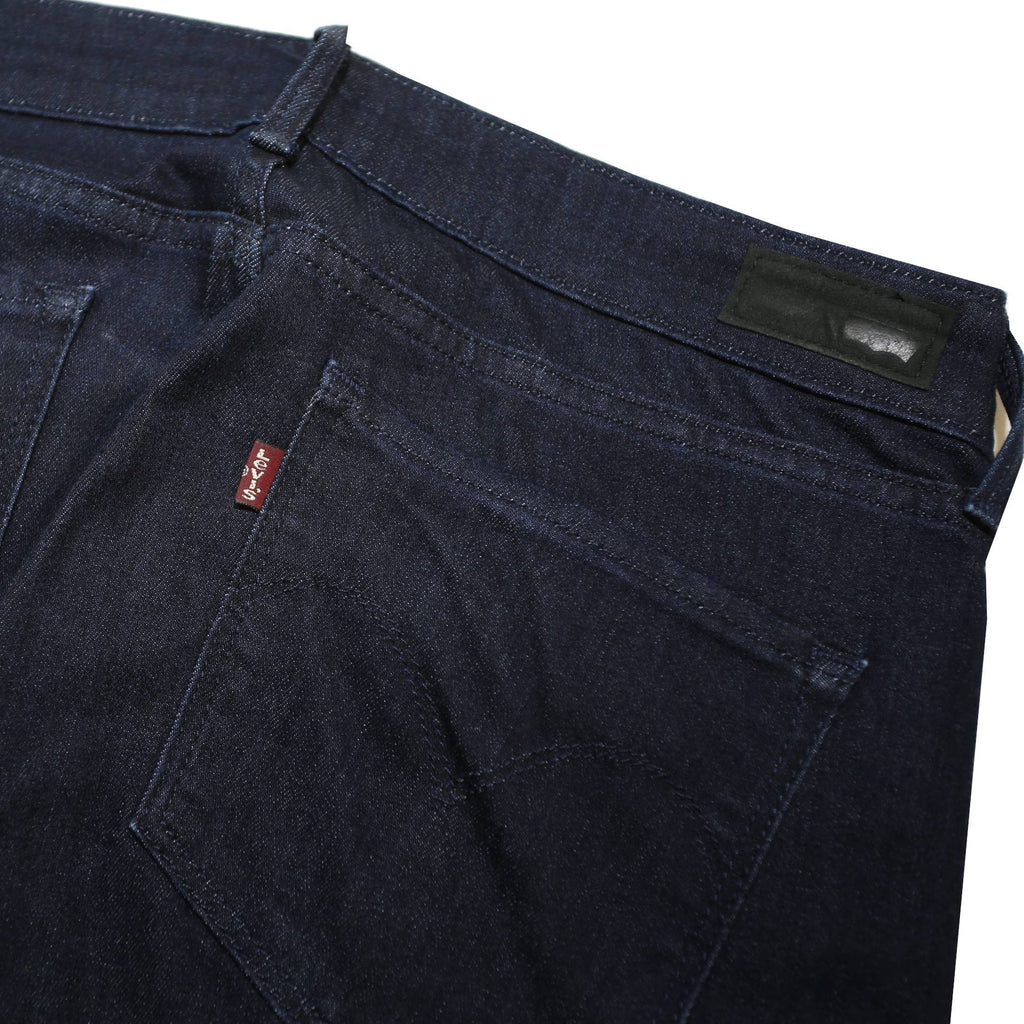 LEVI'S Demi Curve Womens Jeans Blue Regular Straight Denim Dark W30 L34 Zip
