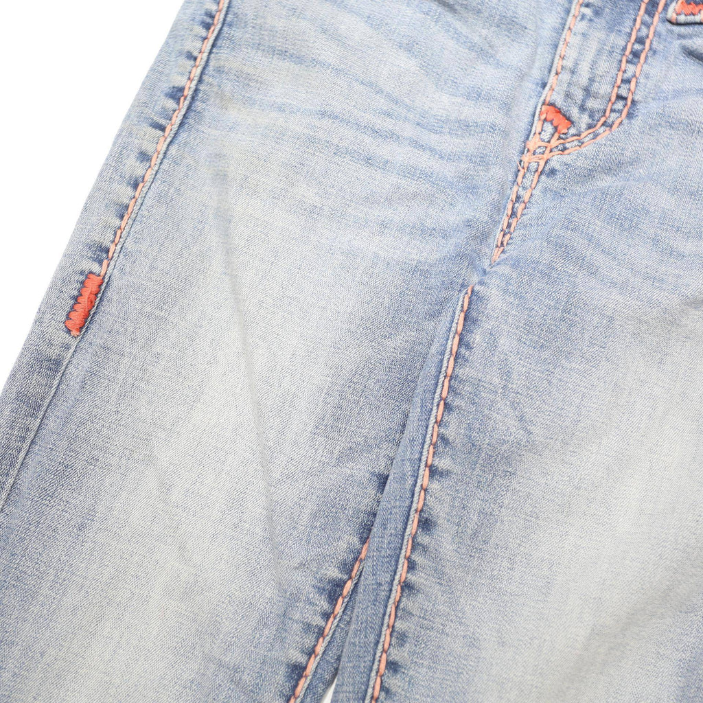 TRUE RELIGION Womens Slim Light Blue Denim Jeans W26 L27 Button Closure