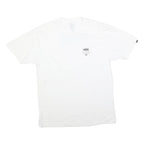 VANS Mens White Classic Graphic T-Shirt XL Short Sleeve Crew Neck Cotton Blend