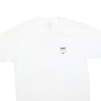 VANS Mens White Classic Graphic T-Shirt XL Short Sleeve Crew Neck Cotton Blend