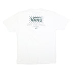 VANS Mens White Classic Graphic T-Shirt XL Short Sleeve Crew Neck Cotton Blend