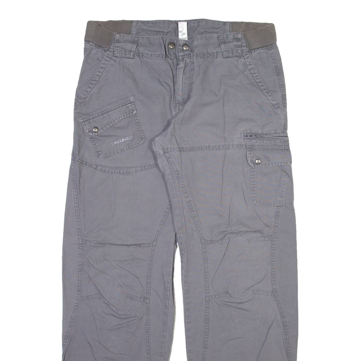 OXYLANE Womens Trousers Grey Relaxed Straight W35 L31