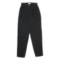 SPENGLER Womens Cotton Black Regular Fit Straight Leg Trousers W24 L32