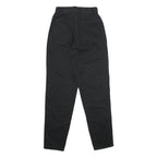 SPENGLER Womens Cotton Black Regular Fit Straight Leg Trousers W24 L32