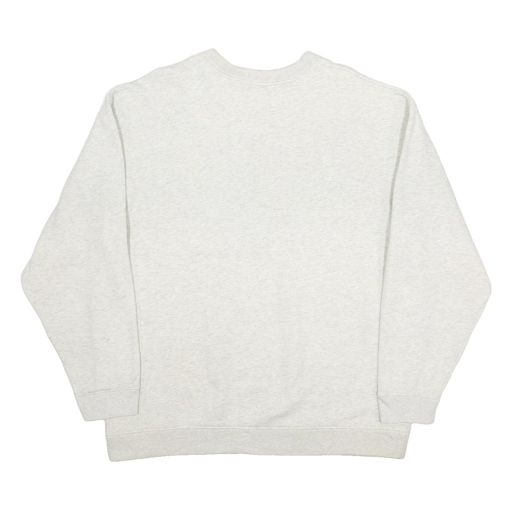 CROFT & BARROW Mens Cream Sweatshirt L Deer Graphic Crew Neck Long Sleeve Casual