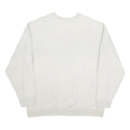 CROFT & BARROW Mens Cream Sweatshirt L Deer Graphic Crew Neck Long Sleeve Casual