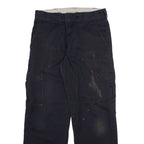 DICKIES Cargo Mens Trousers Black Relaxed Straight W32 L32