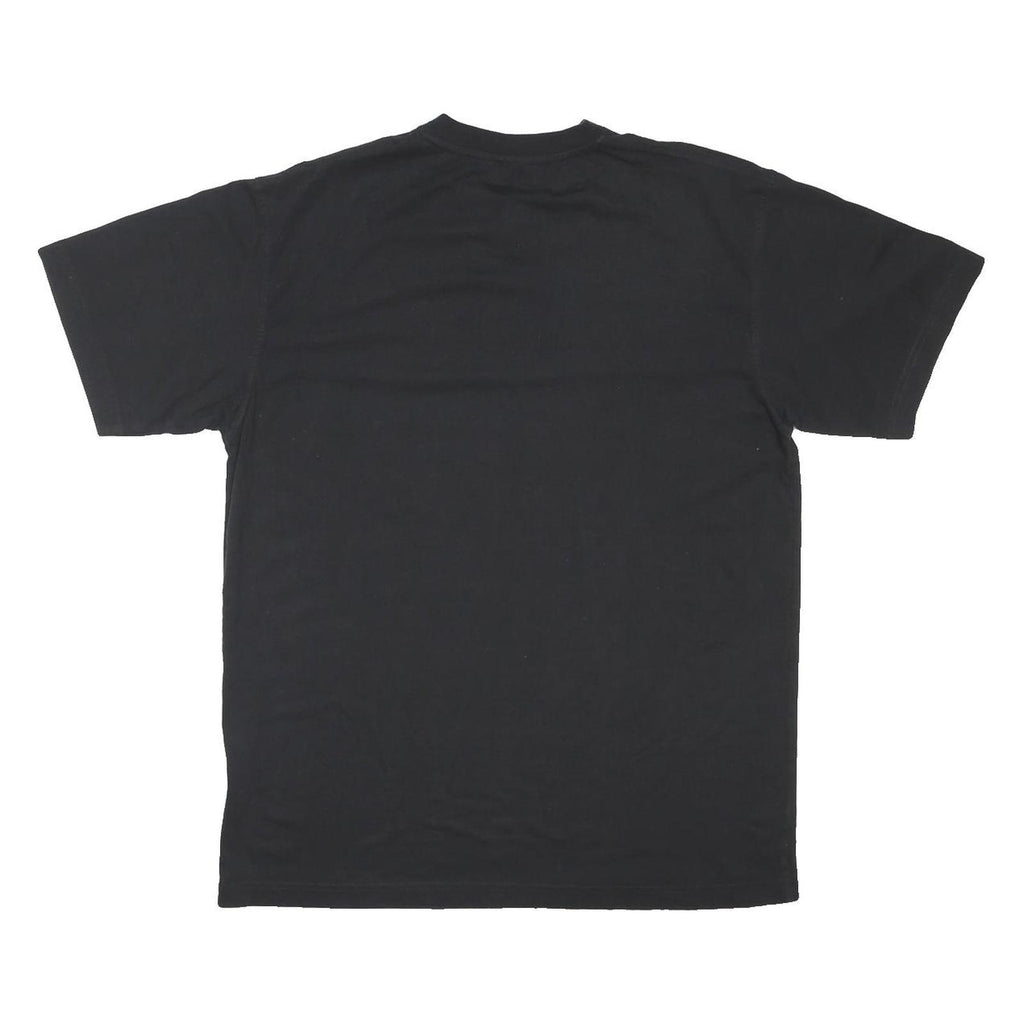 FILA Mens Black Classic T-Shirt L Crew Neck Short Sleeve Cotton Blend Logo
