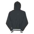 CHAMPION REVERSE WEAVE Womens Black Hoodie S Striped Ribbed Hem Pullover