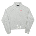 NIKE Womens Grey Lightweight Track Jacket XS Polyester Blend Zip Plain